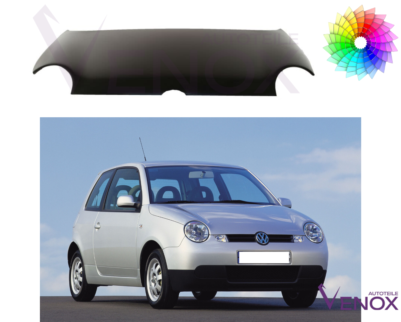 Für Vw Lupo 1998-2002 Motorhaube Lackiert In Wunschfarbe Neu – Bild 2