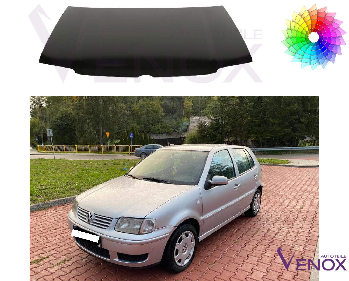 Für Vw Polo 6N2 1999-2001 Motorhaube Lackiert In Wunschfarbe Neu – Bild 2