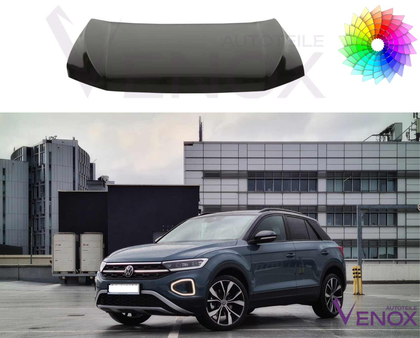 Für Vw T-Roc 2017- Motorhaube Lackiert In Wunschfarbe Neu – Bild 2