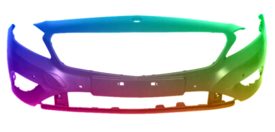 Mercedes A-Klasse W176 12-16 Stoßstange Vorne lackiert in Wunschfarbe SRA 6 PDC