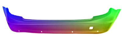 Mercedes C-Klasse W204 2007-2011 Stoßstange Hinten lackiert in Wunschfarbe PDC