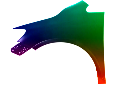 VW GOLF PLUS KOTFLÜGEL VORNE LINKS LACKIERT IN LC9X 2005-2013