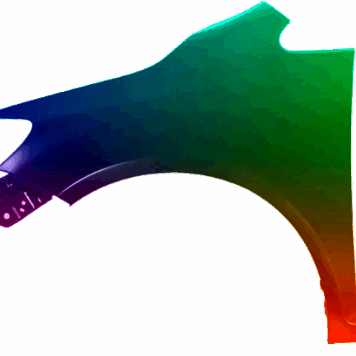 VW GOLF PLUS KOTFLÜGEL VORNE LINKS LACKIERT IN LC9X 2005-2013