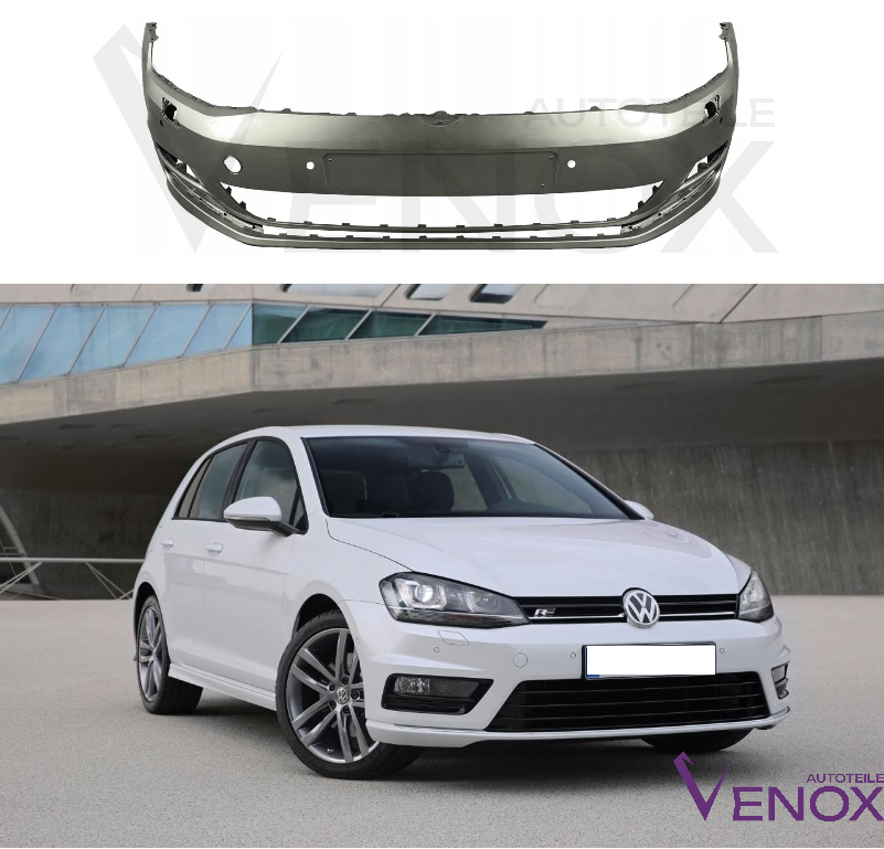 Für VW Golf 7 VII Stoßstange PDC SRA Vorne lackiert in Wunschfarbe 2012-2017 – Bild 2