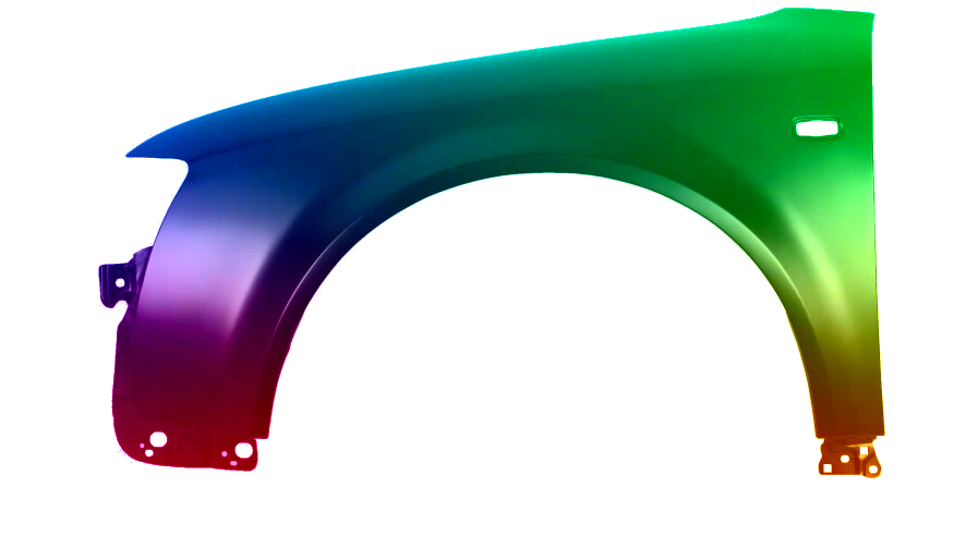 AUDI A4 B6 2000-2004 KOTFLÜGEL VORNE LINKS LACKIERT IN LY7W NEU – Bild 2