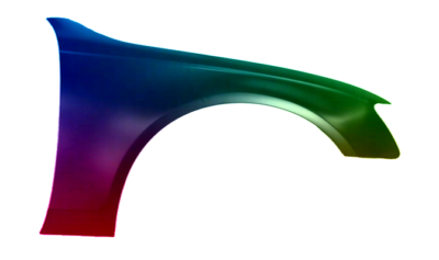 AUDI A4 B8 2007-2011 KOTFLÜGEL VORNE RECHTS LACKIERT IN LZ3F NEU