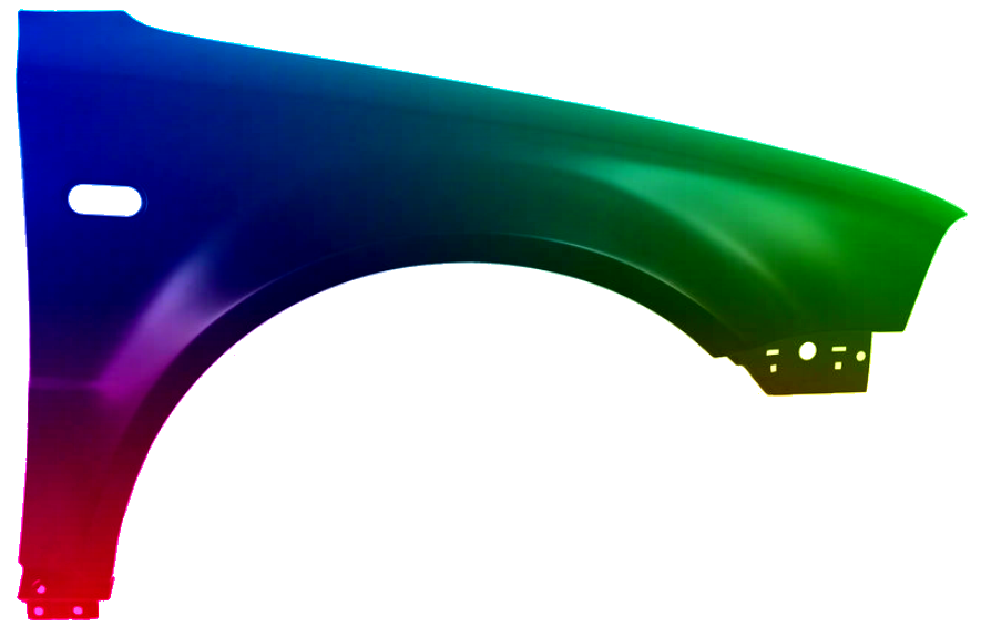 VW PASSAT B5 2000-2005 KOTFLÜGEL VORNE RECHTS LACKIERT IN LB6W NEU – Bild 2