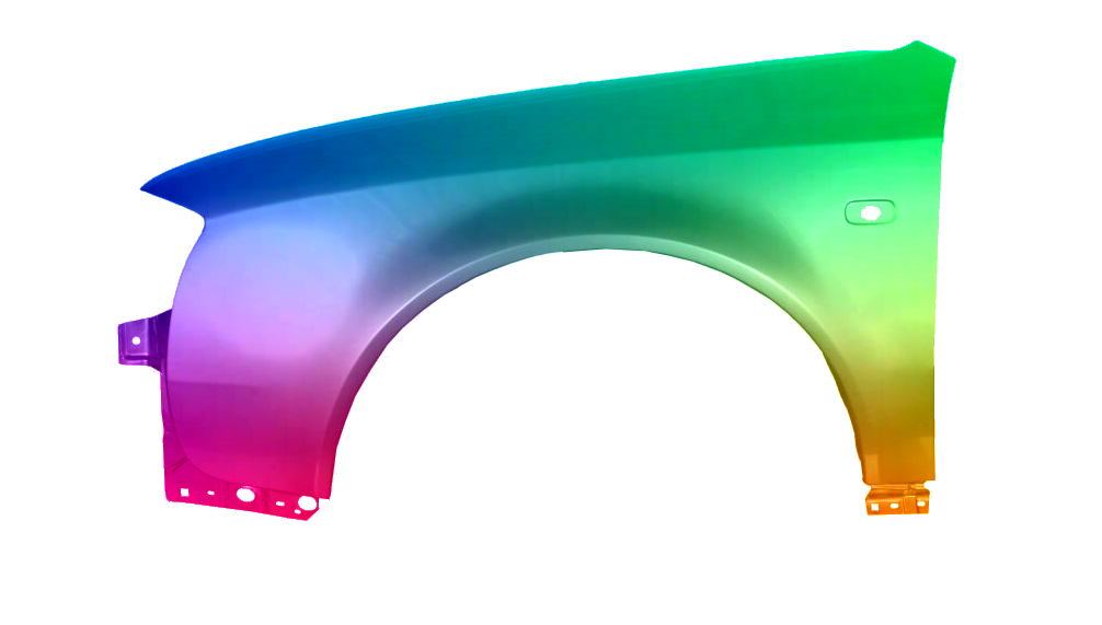 AUDI A6 C5 1997-2005 KOTFLÜGEL VORNE LINKS LACKIERT IN LZ5K NEU – Bild 2