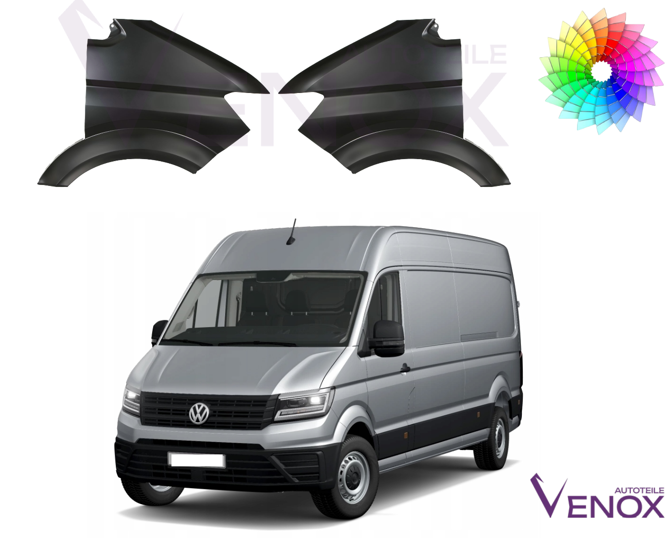 VW Crafter KOTFLÜGEL Ab 2017 Vorne Rechts Lackiert in Wunschfarbe NEU – Bild 2