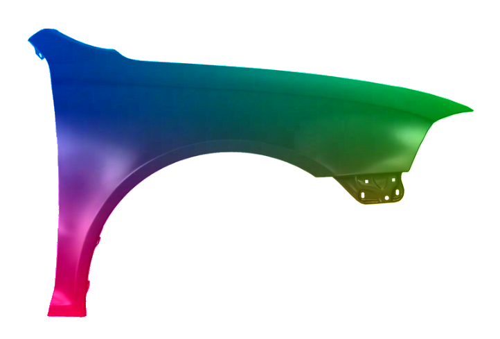 Für Skoda Octavia 1Z 04-08 KOTFLÜGEL VORNE RECHTS LACKIERT IN 9102 LF7T NEU – Bild 2