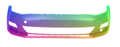 Für VW Golf 7 VII Stoßstange Vorne lackiert in Wunschfarbe 2012-2017