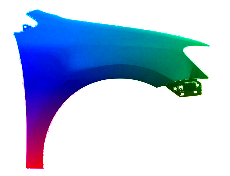 Für VW POLO 6R 09-17 KOTFLÜGEL VORNE RECHTS LACKIERT IN LA7W NEU – Bild 2