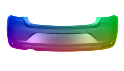 Für VW Polo 6R 2014-2017 Stoßstange hinten lackiert in Wunschfarbe