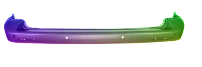 Für VW T5 CARAVELLE MULTIVAN 09-15 PDC Stoßstange hinten lackiert in Wunschfarbe