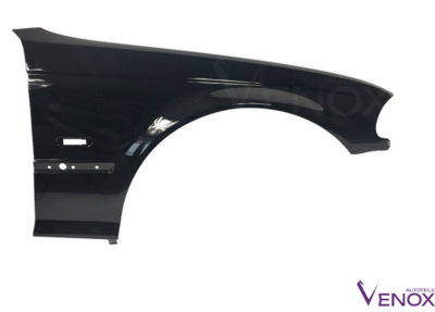 Für BMW E46 98-01 KOTFLÜGEL VORNE RECHTS LACKIERT IN 668 GLANZSCHWARZ NEU