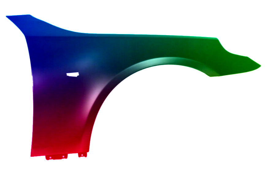 Für BMW E60 E61 03-10 KOTFLÜGEL VORNE RECHTS LACKIERT IN 354 TITANSILBER NEU – Bild 2