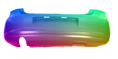 Für VW Polo 6R 2009-2014 Stoßstange hinten lackiert in Wunschfarbe