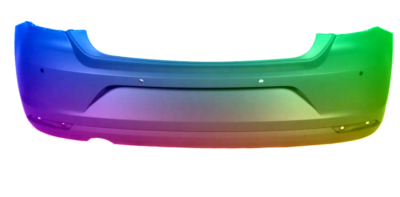 Für VW Polo 6R 2014-2017 PDC Stoßstange hinten lackiert in Wunschfarbe