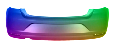 Für VW Polo 6R 2014-2017 Stoßstange hinten lackiert in Wunschfarbe