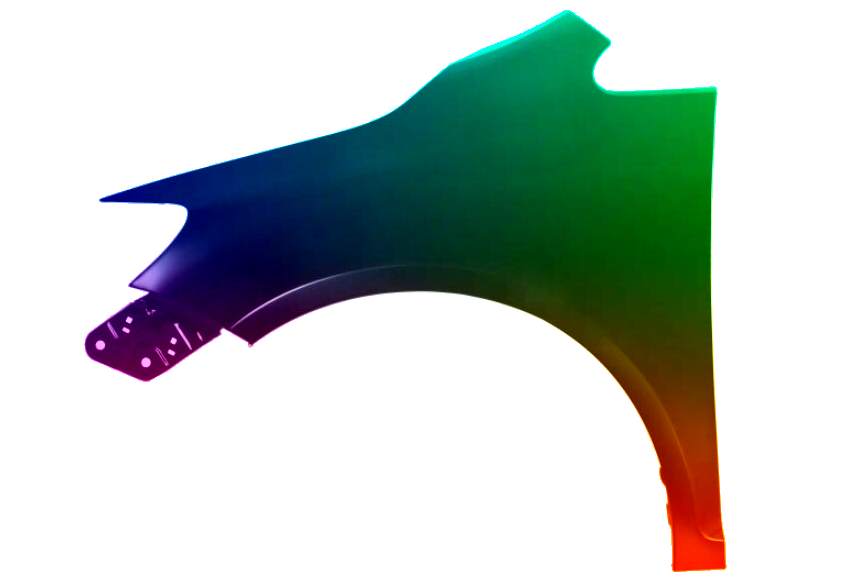 VW GOLF PLUS KOTFLÜGEL VORNE LINKS LACKIERT IN LA5S NEU – Bild 2