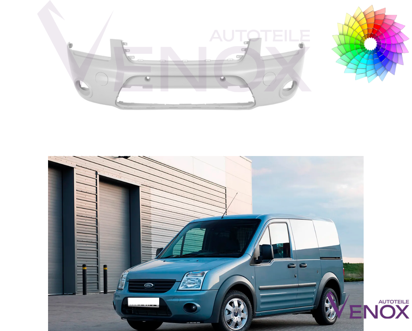 Für Ford Tourneo 2006-2014 Stoßstange +- NSW Vorne Lackiert in Wunschfarbe – Bild 2