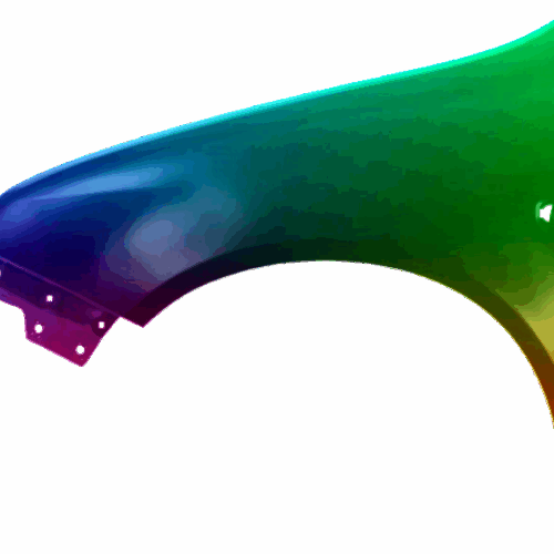 Für Skoda Fabia 6Y 00-07 KOTFLÜGEL VORNE LINKS LACKIERT IN 1026 LF9E NEU