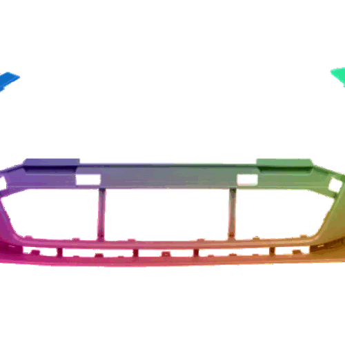 Für Audi A3 8V 2016-2020 SRA Stoßstange Vorne Lackiert in Wunschfarbe NEU