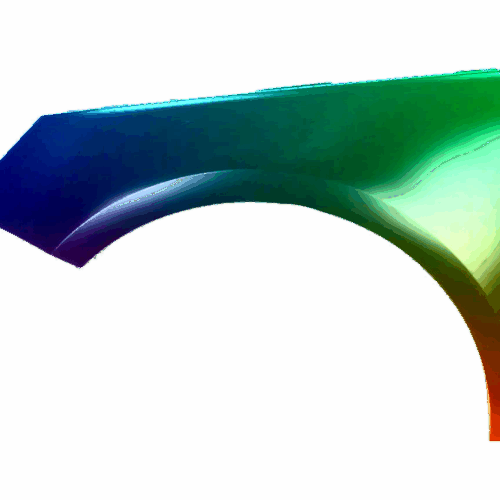 Für Audi A1 10-15 Kotflügel Vorne Links Lackiert In Wunschfarbe NEU