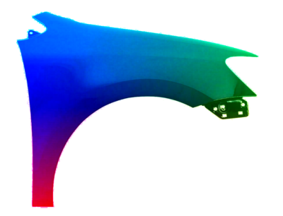 Für VW POLO 6R 09-17 KOTFLÜGEL VORNE RECHTS LACKIERT IN LD7P NEU