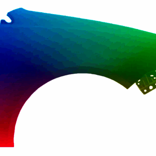 Für VW POLO 9N 05-09 KOTFLÜGEL VORNE RECHTS/LINKS LACKIERT WUNSCHFARBE