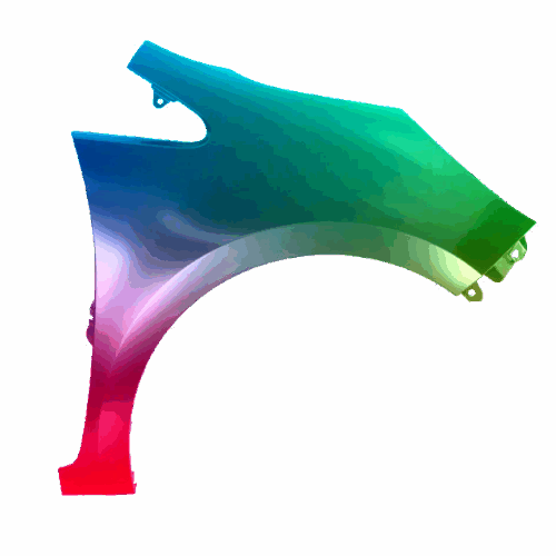 Kotflügel Rechts Für Kia Rio (UB) 2011-2016 Lackiert In Wunschfarbe