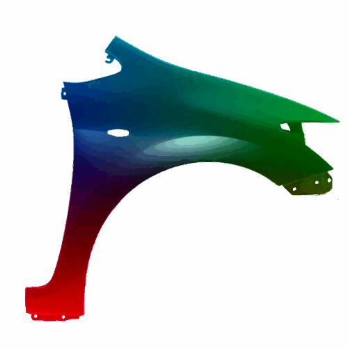 Kotflügel Rechts Toyota Auris (E15) 2007-2010 Lackiert In Wunschfarbe