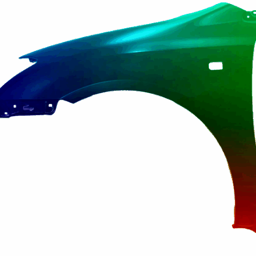 Kotflügel Links Toyota Corolla (E12) 2002-2003 Lackiert In Wunschfarbe