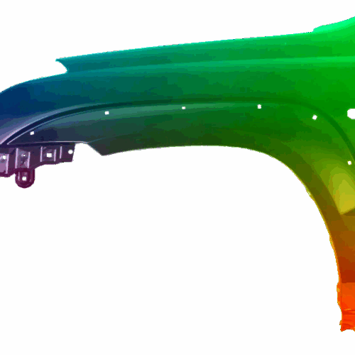 Kotflügel Links Toyota Land Cruiser (FJ120) 2003-2009 Lackiert In Wunschfarbe