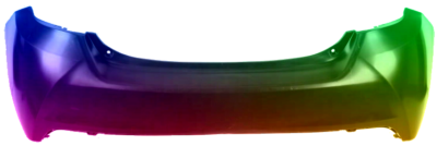 Für Toyota Yaris 2014-2017 Stoßstange Hinten Lackiert In Wunschfarbe