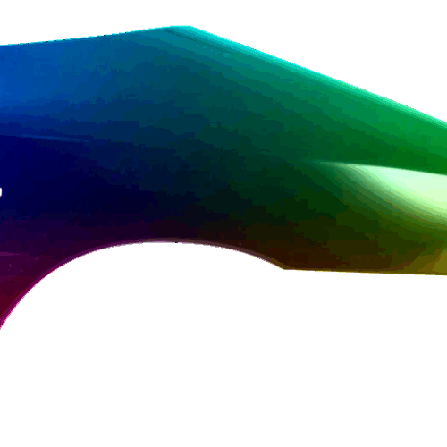 Kotflügel Rechts Citroen Jumpy (U6U) 2004-2007 Lackiert In Wunschfarbe