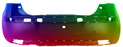 Für Citroen C4 (LA/LC) 2004-2008 Stoßstange Hinten Lackiert In Wunschfarbe