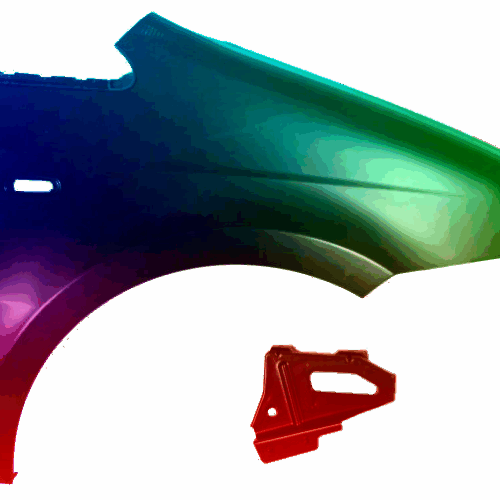 Kotflügel Rechts Fiat Idea (350) 2004-2011 Lackiert In Wunschfarbe