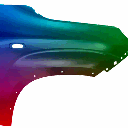 Kotflügel Rechts Fiat Panda (319) Ab 2012 Lackiert In Wunschfarbe