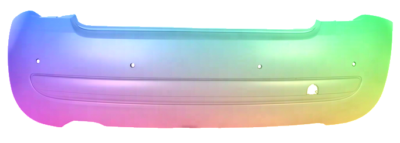 Für Fiat 500 (312) 2007-2015 PDC Stoßstange Hinten Lackiert In Wunschfarbe