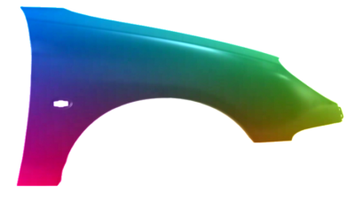 Kotflügel Rechts Peugeot 206 (2_) 1988-2009 Lackiert In Wunschfarbe