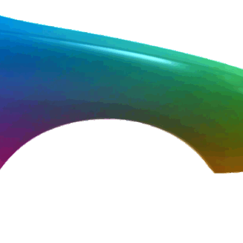 Kotflügel Rechts Peugeot 206 (2_) 1988-2009 Lackiert In Wunschfarbe