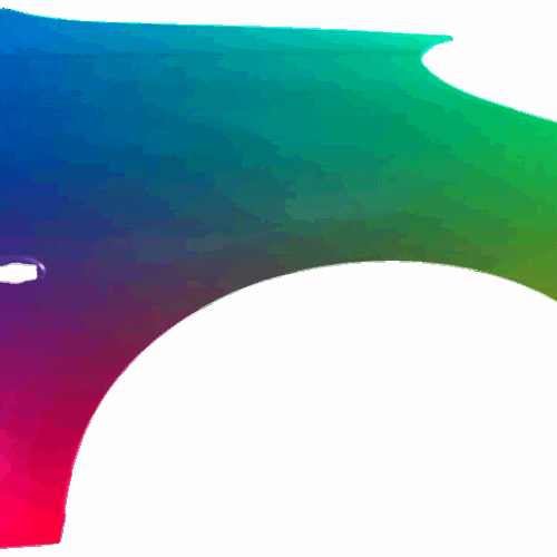Kotflügel Rechts Peugeot 206+ (2_) Ab 2009 Lackiert In Wunschfarbe