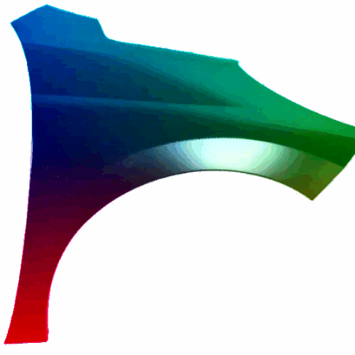 Kotflügel Rechts Peugeot 207 (W_) 2006-2013 Lackiert In Wunschfarbe