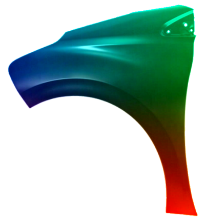 Kotflügel Links Peugeot 208 2012-2019 Lackiert In Wunschfarbe