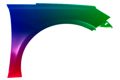 Kotflügel Rechts Peugeot 308 2013-2017 Lackiert In Wunschfarbe