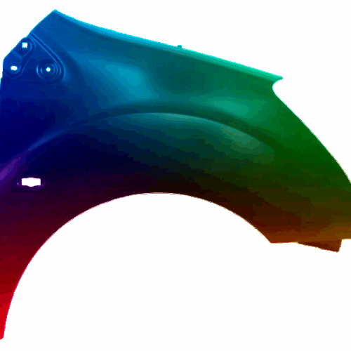 Kotflügel Rechts Peugeot Partner 2012-2018 Lackiert In Wunschfarbe