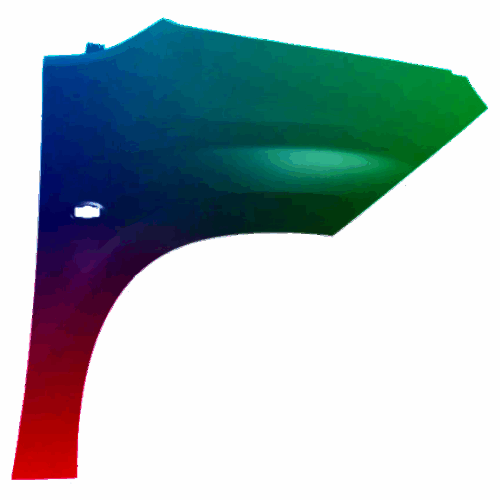 Kotflügel Rechts Peugeot Partner/Rifter Ab 2018 Lackiert In Wunschfarbe