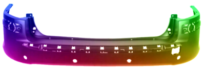 Für Peugeot 407 2004-2010 PDC Stoßstange Hinten Lackiert In Wunschfarbe