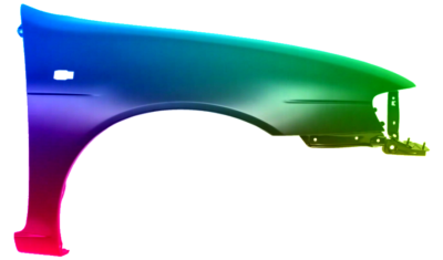 Kotflügel Rechts Nissan Almera (N15) 1995-2000 Lackiert In Wunschfarbe